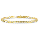 Load image into Gallery viewer, 10k 3.35mm Semi-Solid Curb Link Chain
