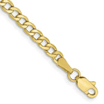 Load image into Gallery viewer, 10k 3.35mm Semi-Solid Curb Link Chain
