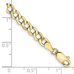 Load image into Gallery viewer, 10k 4.3mm Semi-Solid Curb Link Chain
