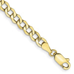 Load image into Gallery viewer, 10k 4.3mm Semi-Solid Curb Link Chain
