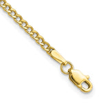Load image into Gallery viewer, 10k 2.5mm Semi-Solid Curb Link Chain
