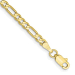 Load image into Gallery viewer, 10K 3mm Flat Figaro Chain
