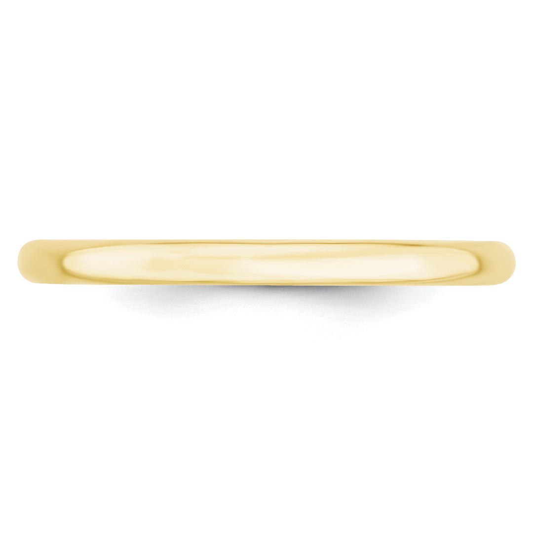 10KY 2mm LTW Comfort Fit Band Size 6
