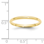 Load image into Gallery viewer, 10KY 2mm LTW Comfort Fit Band Size 6
