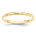 Load image into Gallery viewer, 10KY 2mm LTW Half Round Band Size 7.5
