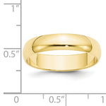 Load image into Gallery viewer, 10KY 5mm LTW Half Round Band Size 11.5
