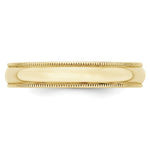 Load image into Gallery viewer, 10KY 4mm LTW Milgrain Half Round Band Size 10.5
