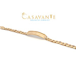 Load image into Gallery viewer, 14k yellow gold name plate bracelet.
