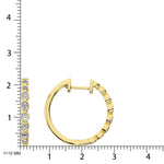 Load image into Gallery viewer, 14K Yellow Gold 1/3 Ct.Tw. Diamond Hoop Earrings
