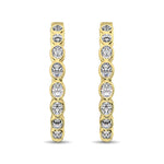 Load image into Gallery viewer, 14K Yellow Gold 1/3 Ct.Tw. Diamond Hoop Earrings
