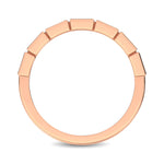 Load image into Gallery viewer, 14K Rose Gold 1/4 Ct.Tw. Diamond Straight Buggete Stackable Band
