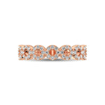Load image into Gallery viewer, 14K Rose Gold 1/3 Ct.Tw. Diamond 7 Station Stackable Band
