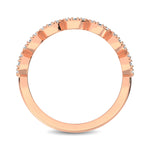 Load image into Gallery viewer, 14K Rose Gold 1/3 Ct.Tw. Diamond 7 Station Stackable Band
