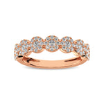 Load image into Gallery viewer, 14K Rose Gold 5/8 Ct.Tw. Diamond Round Frame Stackable Band
