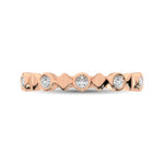 Load image into Gallery viewer, 14K Rose Gold 1/6 Ct.Tw. Diamond Bezel Set Stackable Band
