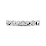 Load image into Gallery viewer, 14K White Gold 1/6 Ct.Tw. Diamond Bezel Set Stackable Band
