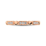 Load image into Gallery viewer, 14K Rose Gold 1/10 Ct.Tw. Diamond Stackable Band
