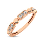 Load image into Gallery viewer, 14K Rose Gold 1/10 Ct.Tw. Diamond Stackable Band
