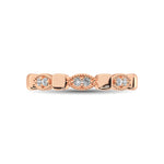 Load image into Gallery viewer, 14K Rose Gold 1/10 Ct.Tw. Diamond Stackable Band
