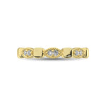 Load image into Gallery viewer, 14K Yellow Gold 1/10 Ct.Tw. Diamond Stackable Band
