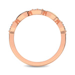 Load image into Gallery viewer, 14K Rose Gold 1/10 Ct.Tw. Diamond Marquise Shape Stackable Band
