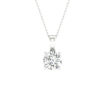 Load image into Gallery viewer, 14K 1.00CT Certified Lab Grown Diamond Pendant ( IGI Certified )
