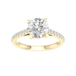 Load image into Gallery viewer, 14K 2.25CT Certified Lab Grown Diamond Ring ( IGI Certified )
