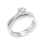 Load image into Gallery viewer, 14K 1.40CT Lab Grown Diamond Bridal Set
