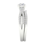 Load image into Gallery viewer, 14K 1.40CT Lab Grown Diamond Bridal Set
