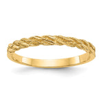Load image into Gallery viewer, 14k Diamond-cut Rope Ring
