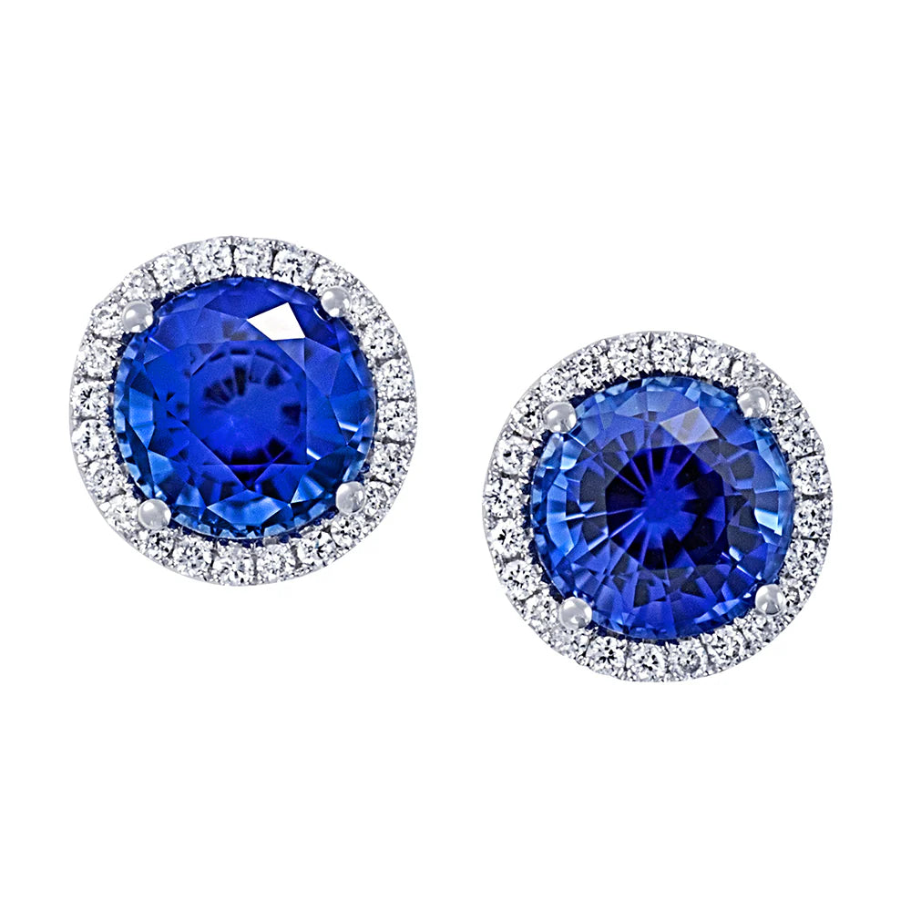 Blue Sapphire Earrings CE3829WBS