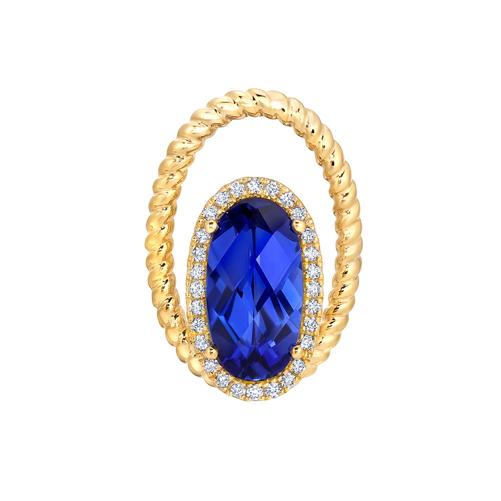 Blue Sapphire Pendant CP5460YBS