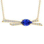 Load image into Gallery viewer, Blue Sapphire Necklace CPN0043YBS
