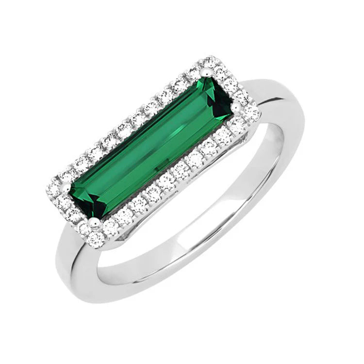 Emerald Ring CR13127WEM