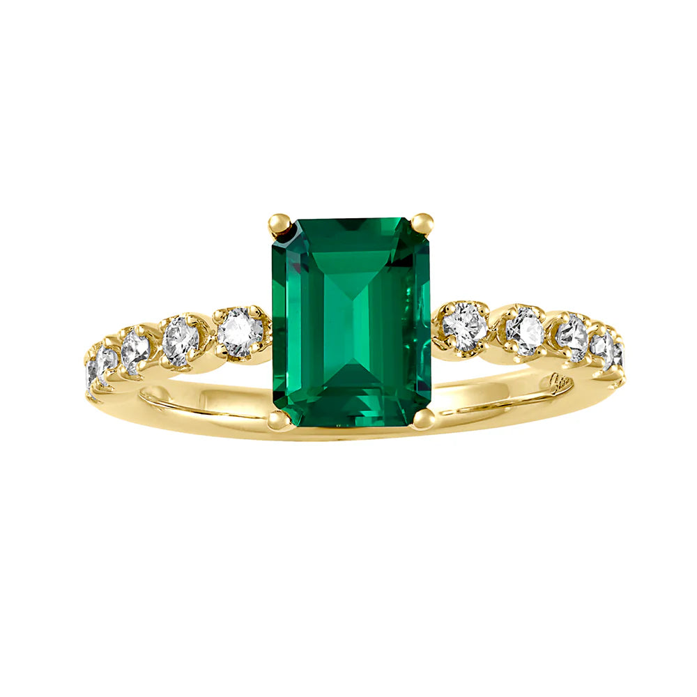 Emerald Ring CR14568YEM