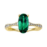 Load image into Gallery viewer, Emerald Ring CR14863YEM

