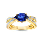 Load image into Gallery viewer, Blue Sapphire Ring CR14998YBS
