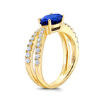 Load image into Gallery viewer, Blue Sapphire Ring CR14998YBS
