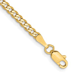Load image into Gallery viewer, 14k 2.3mm Flat Beveled Curb Chain
