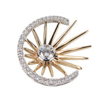 Load image into Gallery viewer, Diamond Sun and Moon Pendant FDP4963YW
