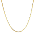 Load image into Gallery viewer, 14K Solid Yellow Gold Herringbone Chain 16 Inches 2.5mm

