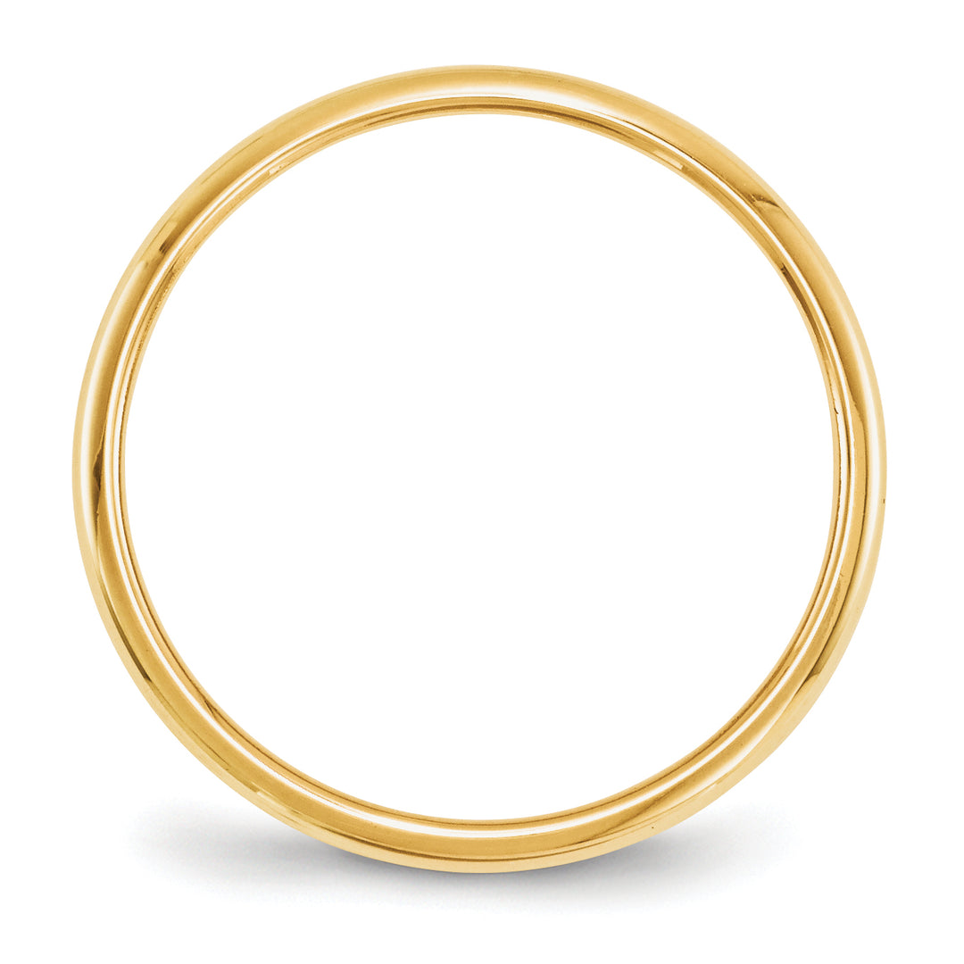10KY 2mm Half Round Band Size 10.5