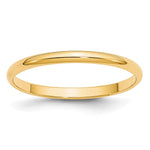 Load image into Gallery viewer, 14KY 2mm LTW Half Round Band Size 7
