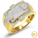 Load image into Gallery viewer, 10KY 0.55CTW MICROPAVE DIAMOND MENS RING
