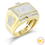 Load image into Gallery viewer, 10KY 0.70CTW MICROPAVE DIAMOND MENS RING
