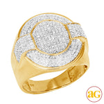 Load image into Gallery viewer, 10KY 0.75CTW  MICROPAVE DIAMOND MENS RING
