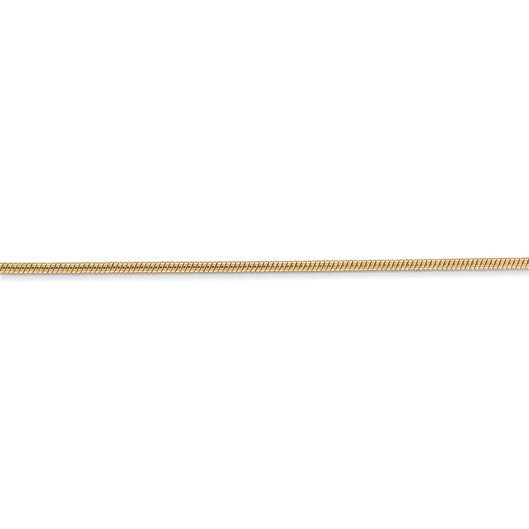 14k 1.2mm Round Snake Chain