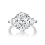 Load image into Gallery viewer, 14K 3.30CT Certified Lab Grown Engagement Ring
