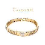 Load image into Gallery viewer, 14k yellow gold Medusa bracelet.
