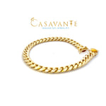 Load image into Gallery viewer, 14k Yellow gold solid Cuban bracelet 7.5 inches
